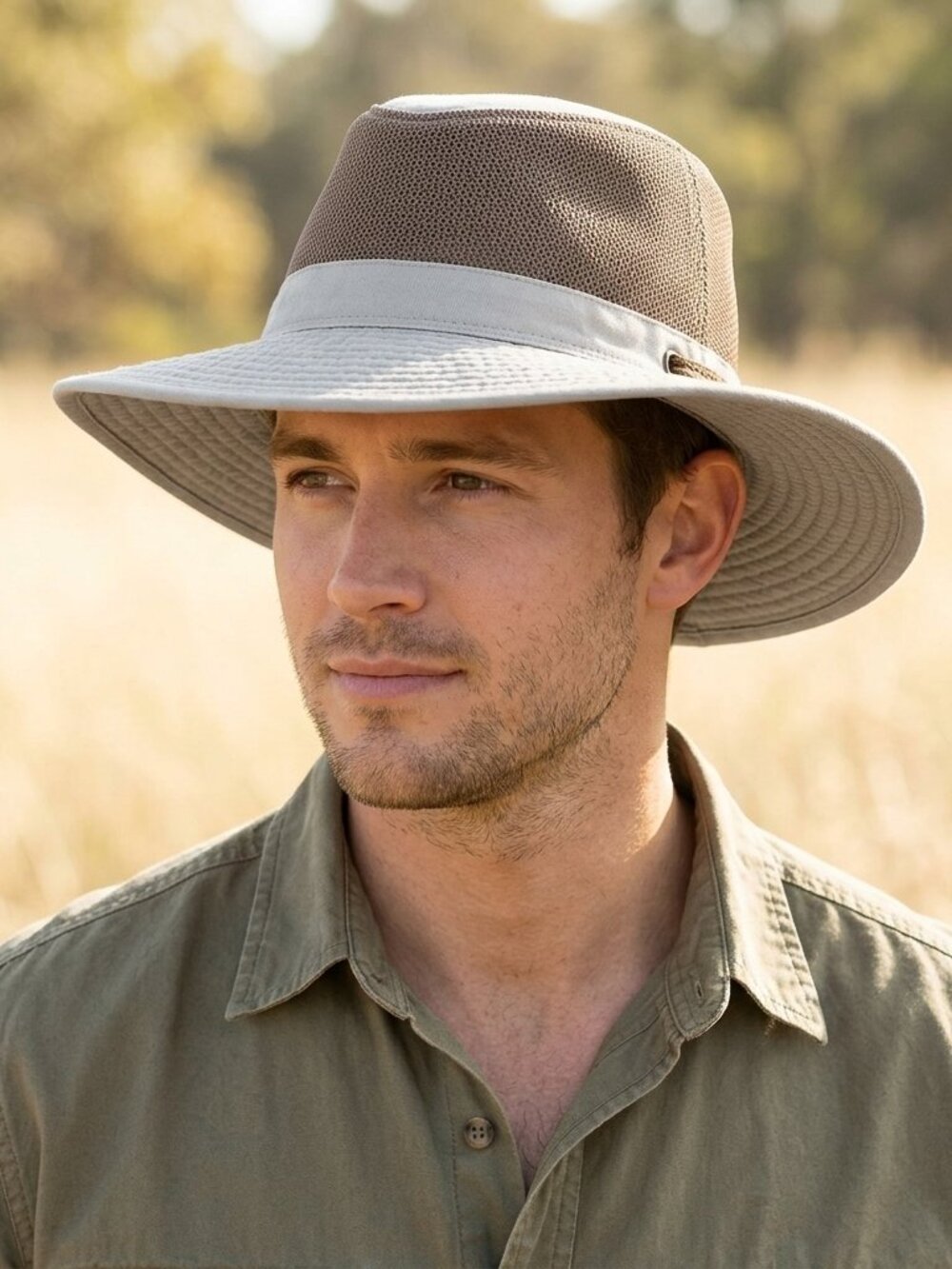 JHATS Hat Unisex Size XL White Fishing Safari Hunting Outdoor Accessories